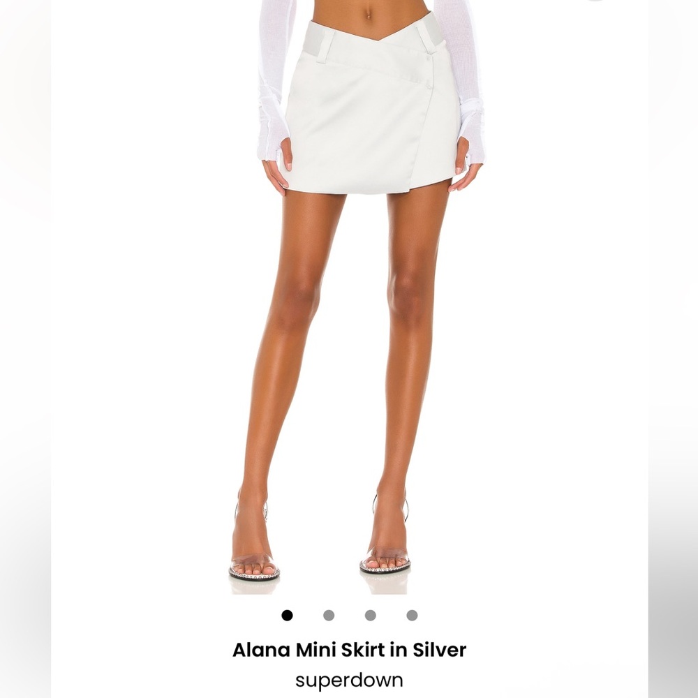 NWT Superdown Alana Satin Mini Skirt